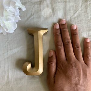 FREE with any purchase! Decor Letter J